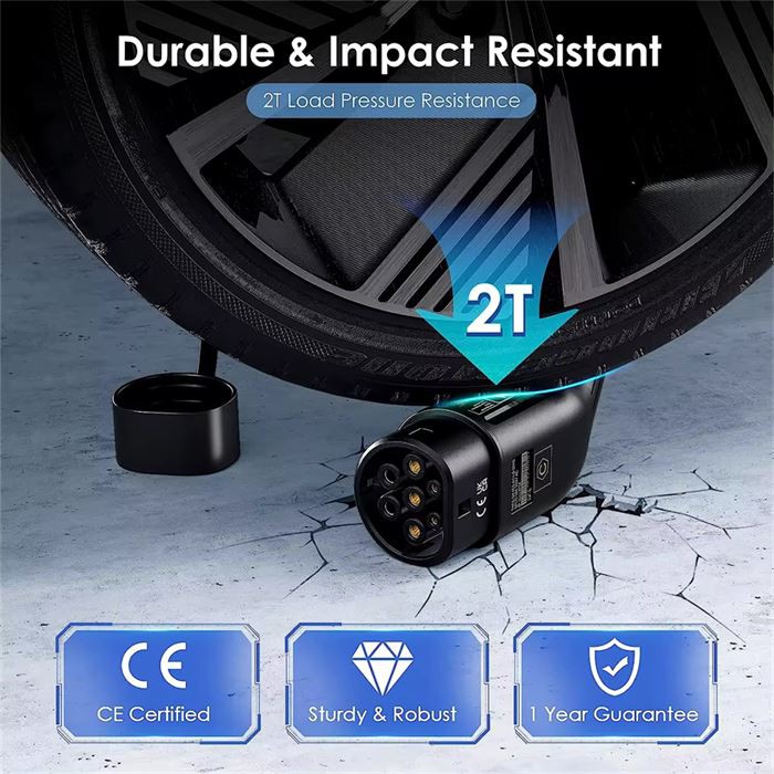 16A 3.5KW Type2 To Type2 Cable