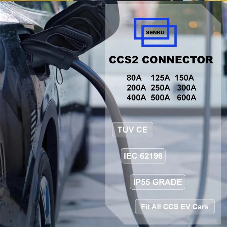 400A 500A CCS 2 Electric Car Charging Sockets